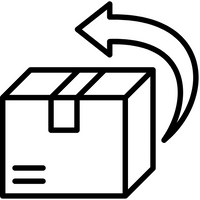 Icon of a box with an arrow indicating movement or delivery.