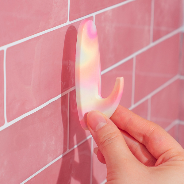 WallCandy Ombre Stick-On Wall Hooks with 3M Command Strips | 3 Pack